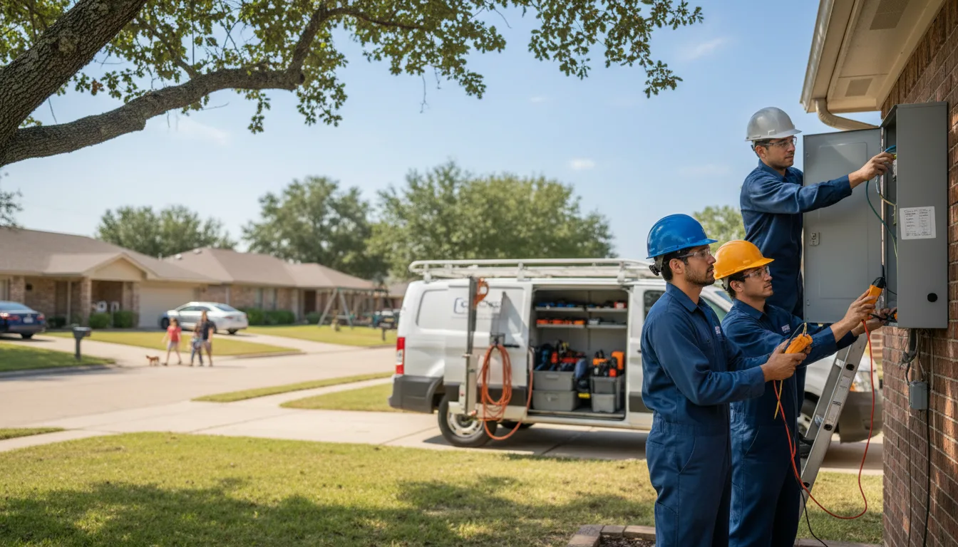 Certified electrician providing emergency electrical services in Parks, AR